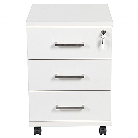 Horizon Under Desk Mobile Office Drawer Pedestals White