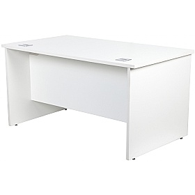 Horizon Panel End Rectangular Office Desks With Single Fixed Pedestal - Office Furniture