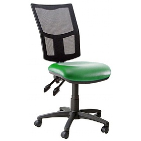 Haddon 2-Lever Mesh Back Vinyl Operator Chairs