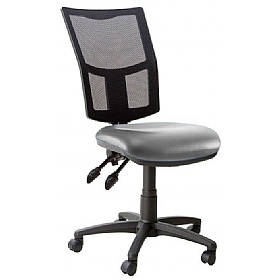 Haddon 2-Lever Mesh Back Vinyl Operator Chairs