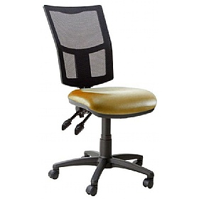 Haddon 3-Lever Mesh Back Vinyl Operator Chairs