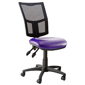 Haddon 3-Lever Mesh Back Vinyl Operator Chairs