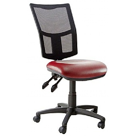 Haddon 3-Lever Mesh Back Vinyl Operator Chairs