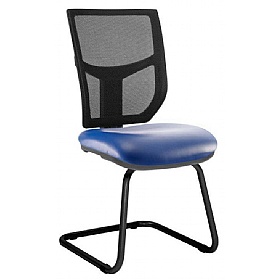 Haddon Mesh Back Vinyl Visitor Chairs