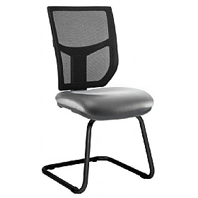 Haddon Mesh Back Vinyl Visitor Chairs