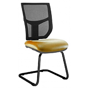 Haddon Mesh Back Vinyl Visitor Chairs