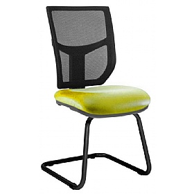 Haddon Mesh Back Vinyl Visitor Chairs