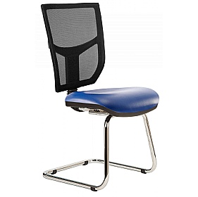 Haddon Mesh Back Vinyl Visitor Chairs