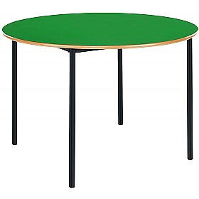 Alumni Fully Welded Circular School Tables Green
