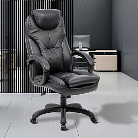 Impulse High Back Executive Leather Office Chair