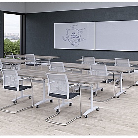 Unified Modular Tilting Rectangular Conference and Boardroom Tables