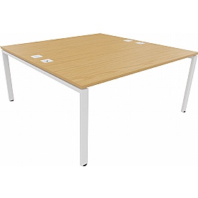 Apex 2 Person Goalpost Rectangular Back to Back Bench Desks