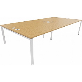 Apex 4 Person Goalpost Rectangular Back to Back Bench Desks