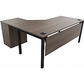 Apex Goalpost Executive L-Shaped Corner Corner Office Desk