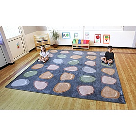 Natural World Pebble Placement Carpet - Education