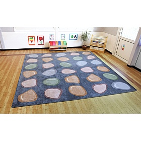 Natural World Pebble Placement Carpet - Education