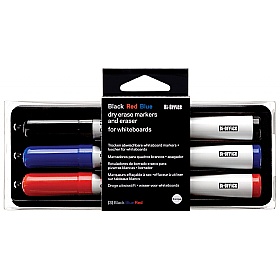 Bi Office Non-Magnetic Drywipe Whiteboards + FREE Pens & Eraser - Office Furniture