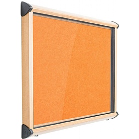 Shield Wood Effect Outdoor Wall Mounted Noticeboards