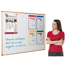 Shield Wood Effect Magnetic Drywipe Whiteboards