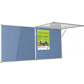 Resist-a-Flame Top-Hinged Tamperproof Noticeboards