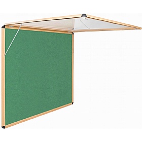 Resist-a-Flame Wood Effect Top-Hinged Tamperproof Noticeboards