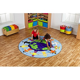 Children of the World Multi-Cultural Carpet - Education
