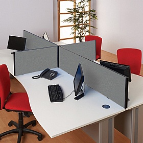 BusyScreen Rectangular Desk Mounted Partition Screens