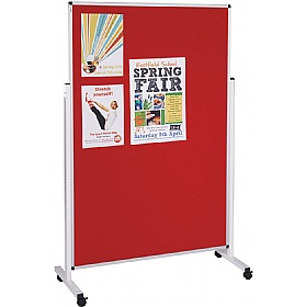InfoHub Height Adjustable Mobile Noticeboards