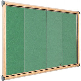 Resist-a-Flame Wood Effect Sliding Door Noticeboards