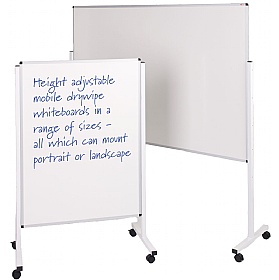 WriteOn Height Adjustable Mobile Whiteboards