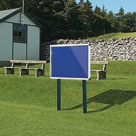 Shield Outdoor Freestanding Noticeboards with Sunken Posts
