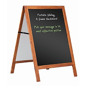 Wood Edged Chalkboard A-Frames