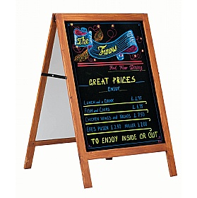 Wood Edged Chalkboard A-Frames