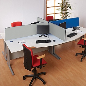 BusyScreen ColourPlus Curve Desk Mounted Partition Screens