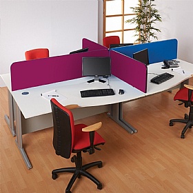 BusyScreen ColourPlus Curve Desk Mounted Partition Screens