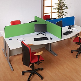 BusyScreen ColourPlus Curve Desk Mounted Partition Screens