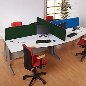 BusyScreen ColourPlus Curve Desk Mounted Partition Screens