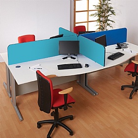 BusyScreen ColourPlus Curve Desk Mounted Partition Screens