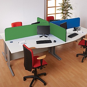 BusyScreen ColourPlus Curve Desk Mounted Partition Screens