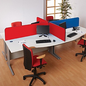 BusyScreen ColourPlus Curve Desk Mounted Partition Screens