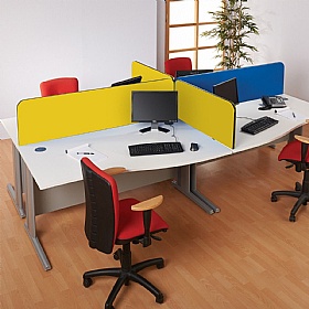 BusyScreen ColourPlus Curve Desk Mounted Partition Screens