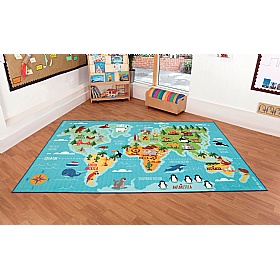 Animals & Places of the World Carpet - Education