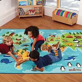 Animals & Places of the World Carpet