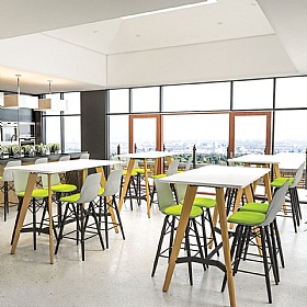 Tract Curve Rectangular High Breakout and Meeting Tables