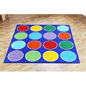 Rainbow Circles Placement Carpet - Education