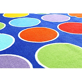 Rainbow Circles Placement Carpet - Education