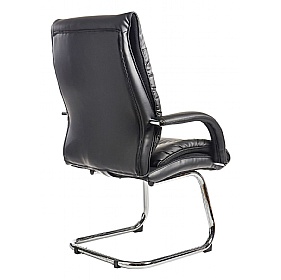 Derby High Back Leather Faced Visitor Office Chairs