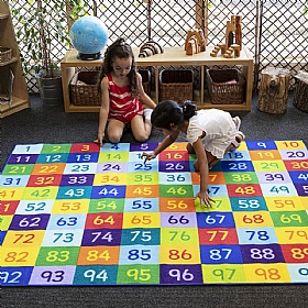 Rainbow 1-100 Numbers Carpet