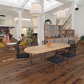 Quavo Skid Base Breakout and Cafe Chairs - Pack of 4