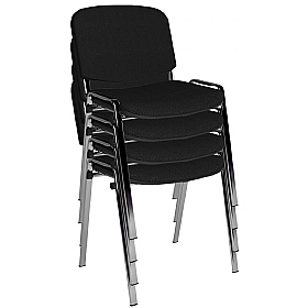 Taurus Chrome Frame Stacking Conference Chairs - Pack of 4